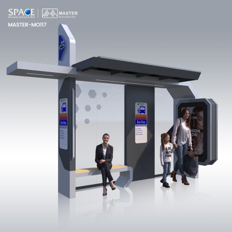 OEM/ODM智能公交車站候車亭定制