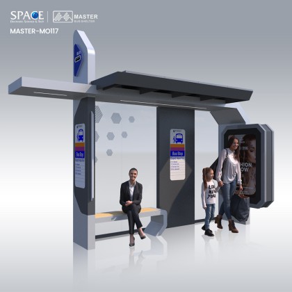OEM/ODM智能公交車站候車亭定制